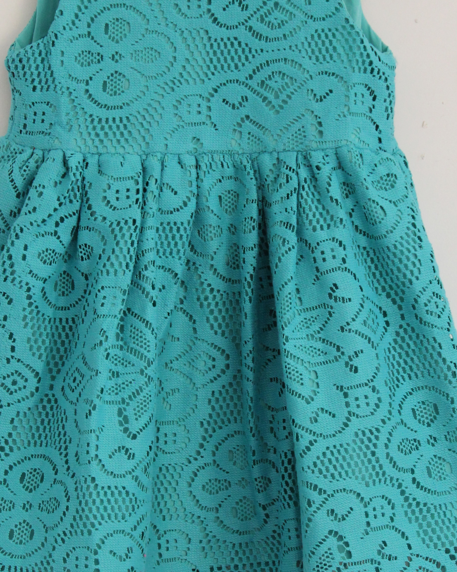 Qvink Schiffli Casual Dress  Green