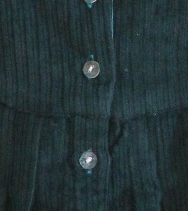 Qvink Corduroy Bow Detailed Dress  Green