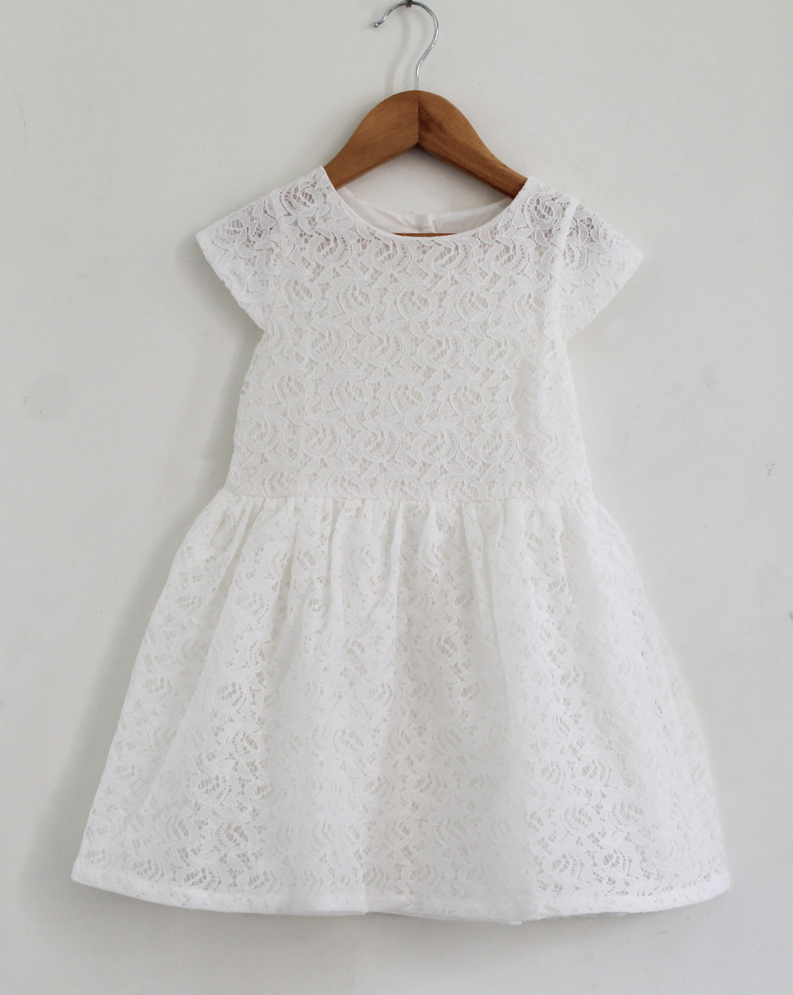 Qvink Cap Sleeves Casual Dress  White