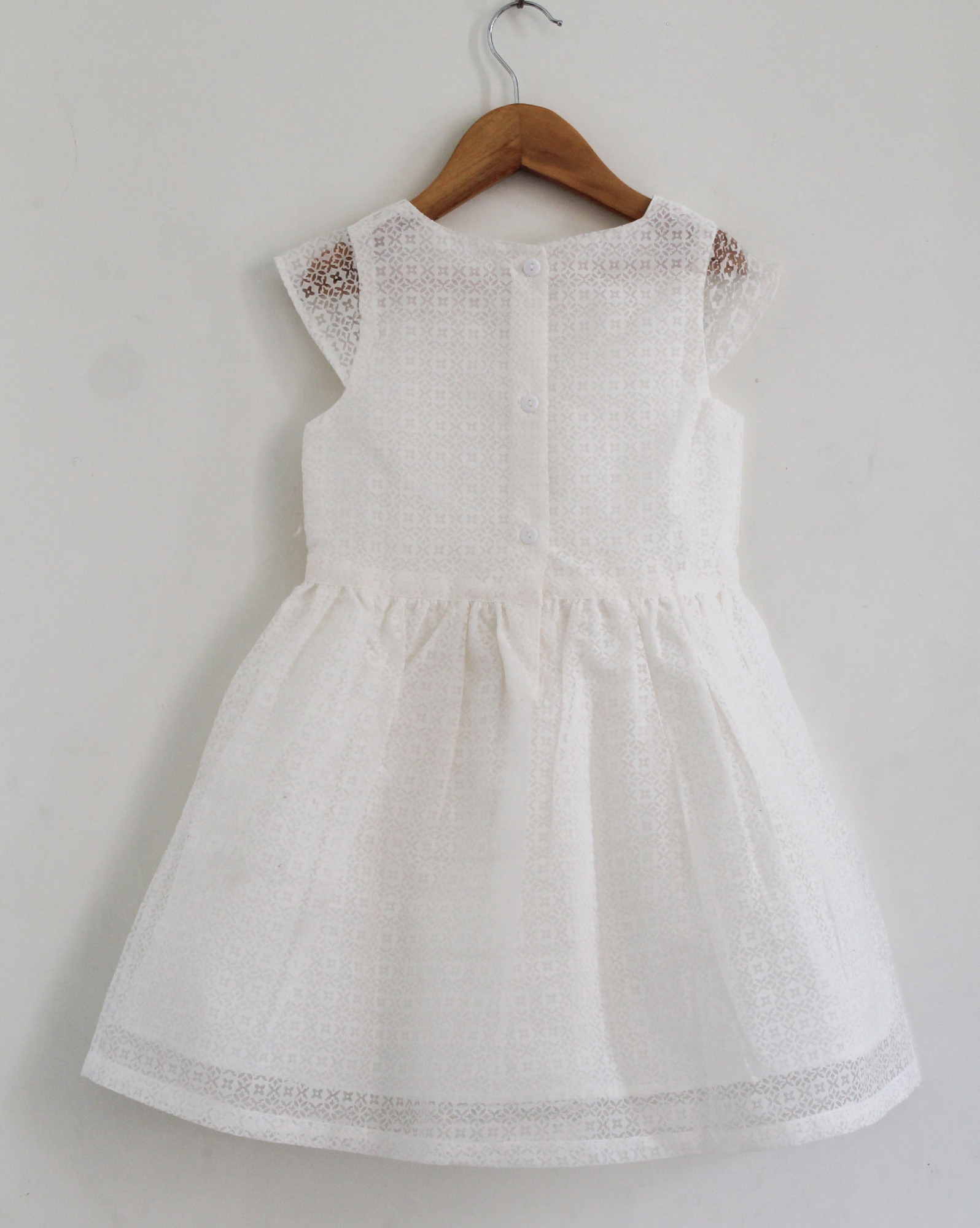 Qvink Cap Sleeves Casual Dress  White