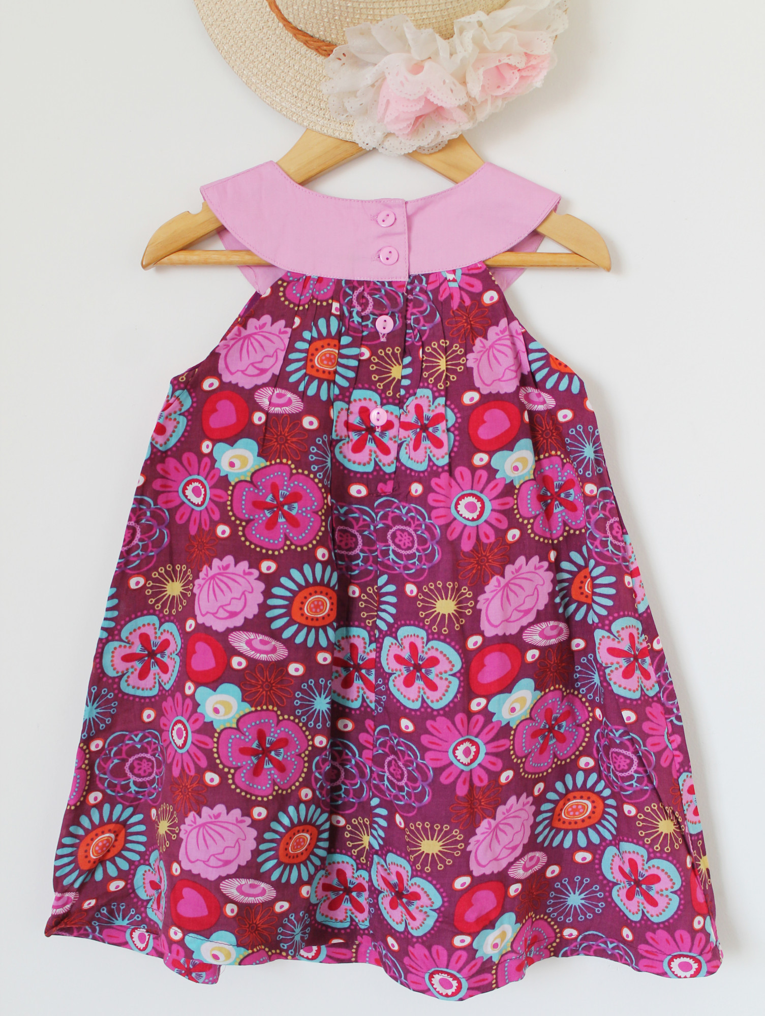 Qvink Floral Printed Casual Dress  Purple