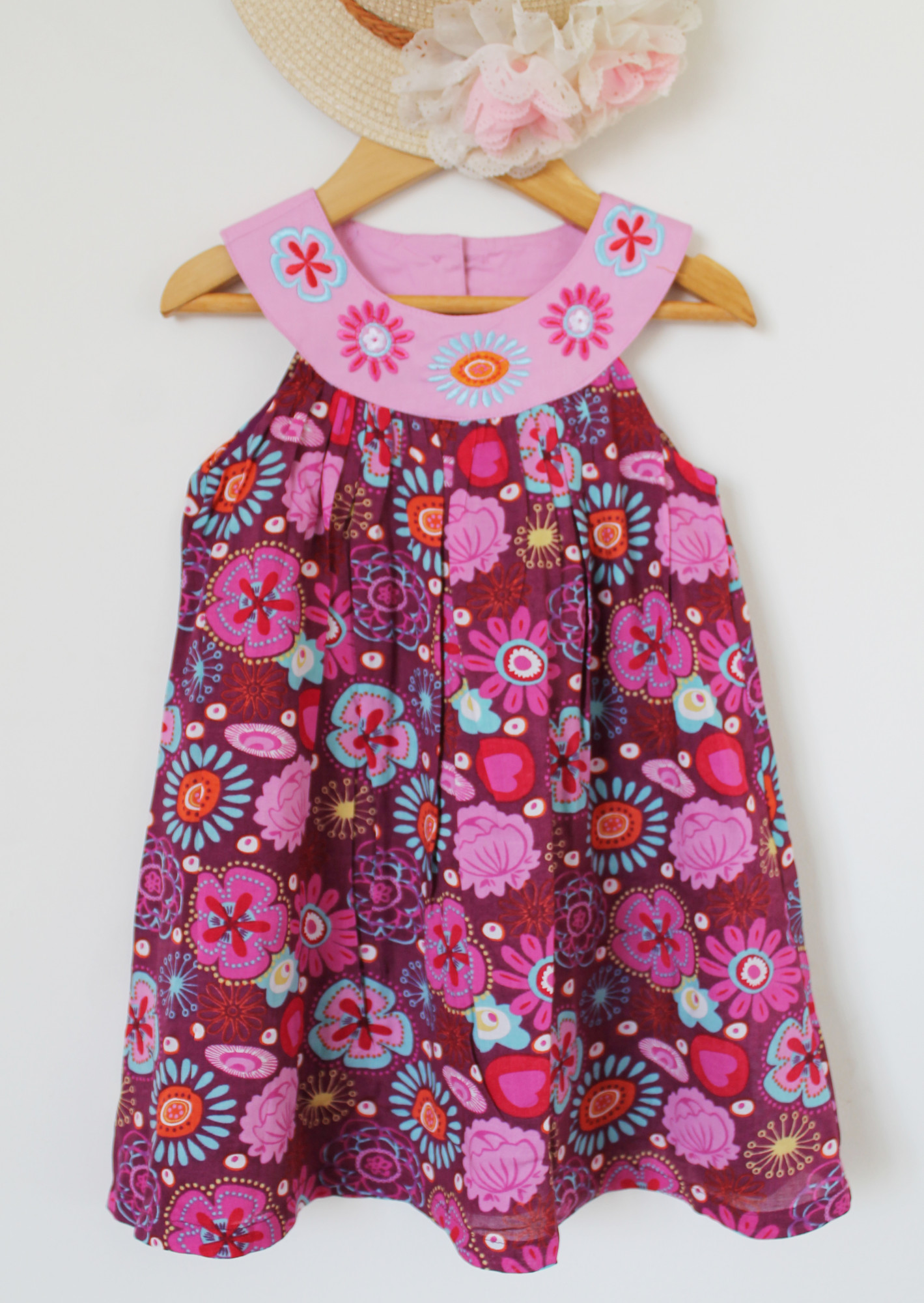 Qvink Floral Printed Casual Dress  Purple