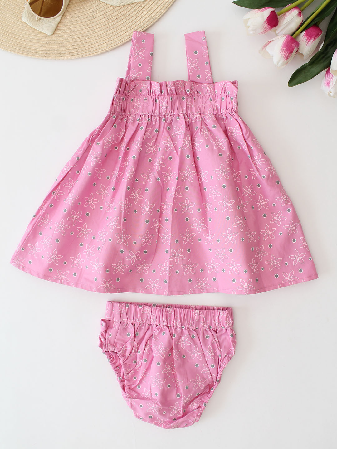 Qvink Floral Printed Dress - Pink