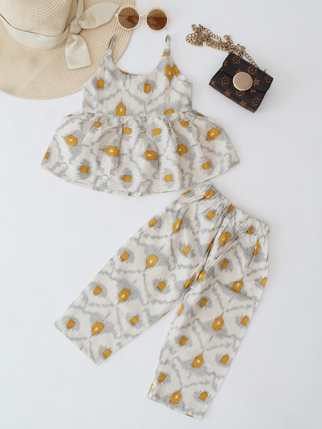 Cotton Printed Sleeveless Co ord Set