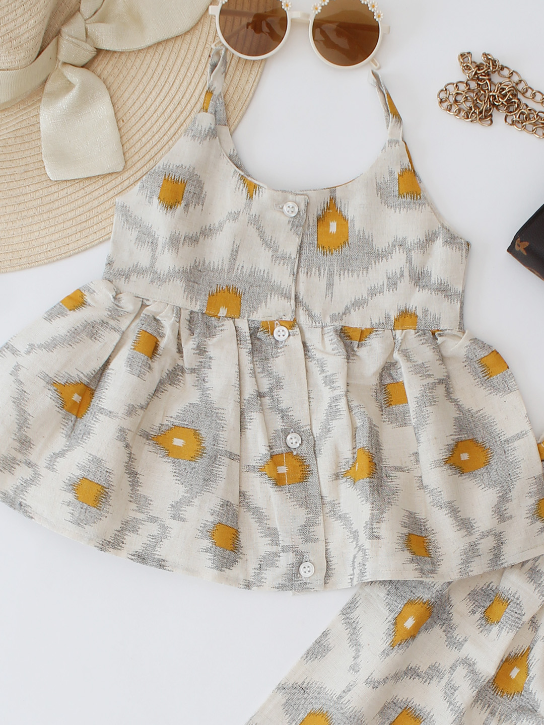 Cotton Printed Sleeveless Co ord Set