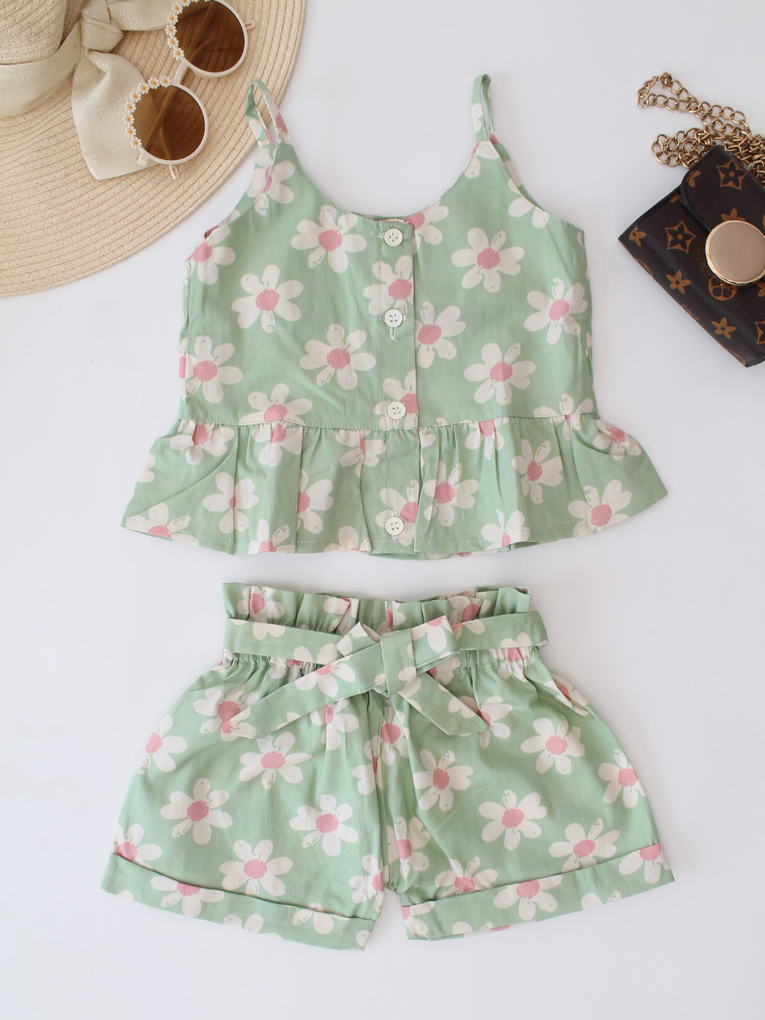 Cotton Floral Printed Co ord Set
