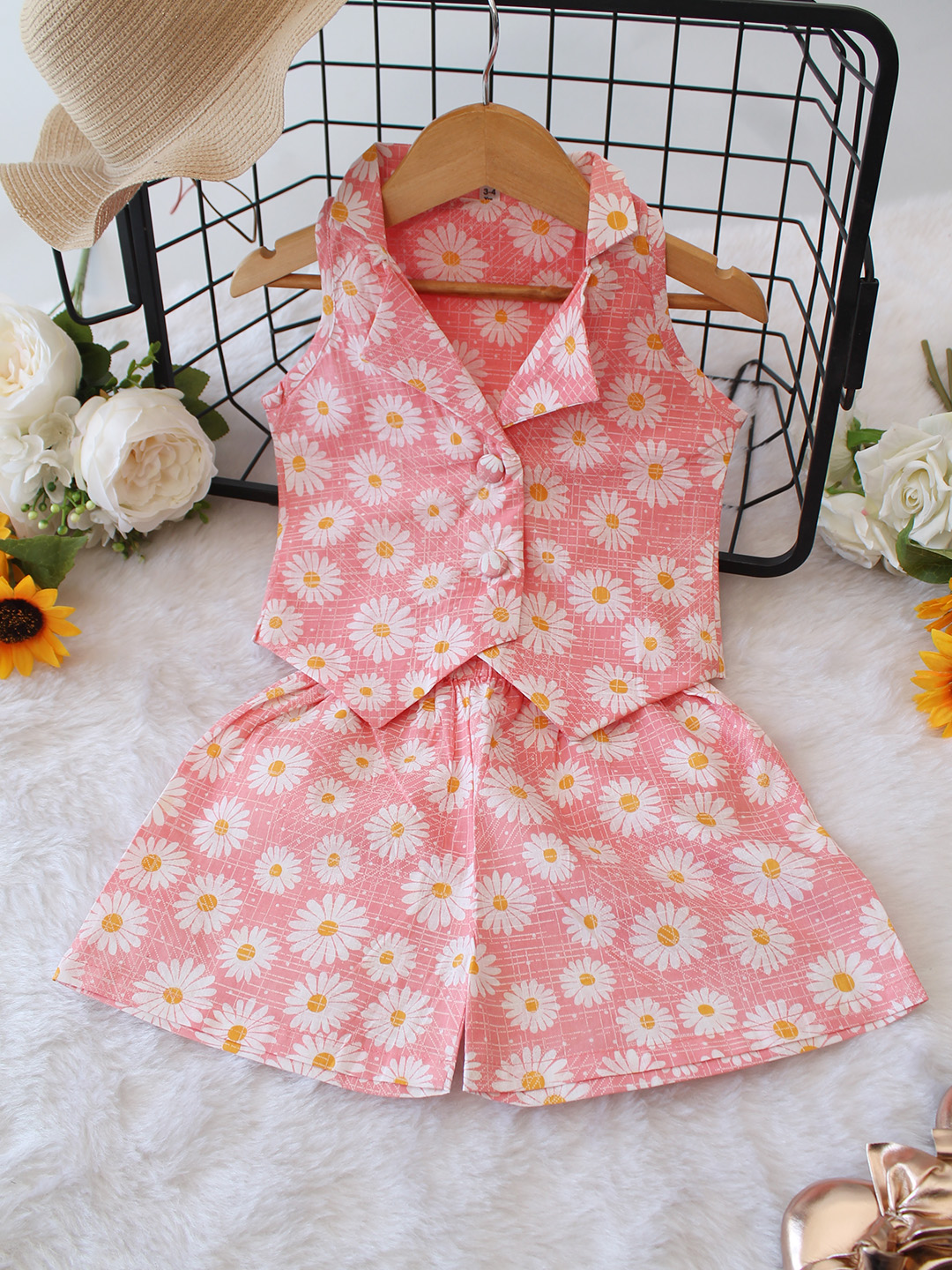 Cotton Floral Printed Co ord Set