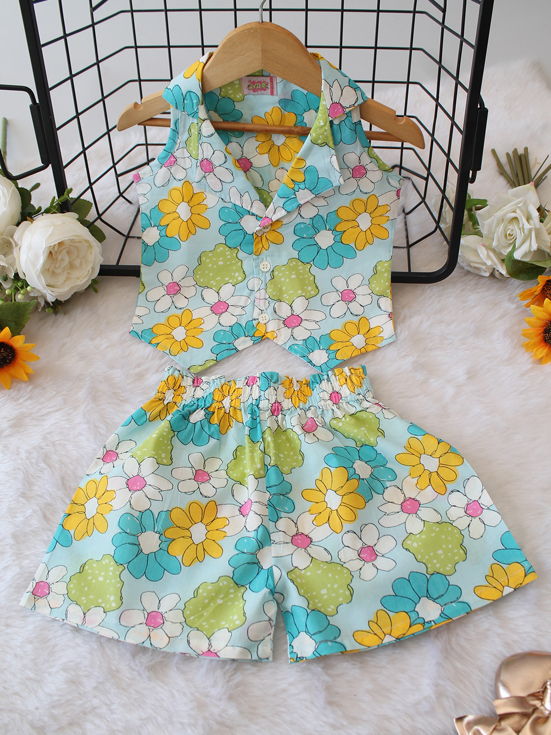 Cotton Multi Floral Printed Co ord Set