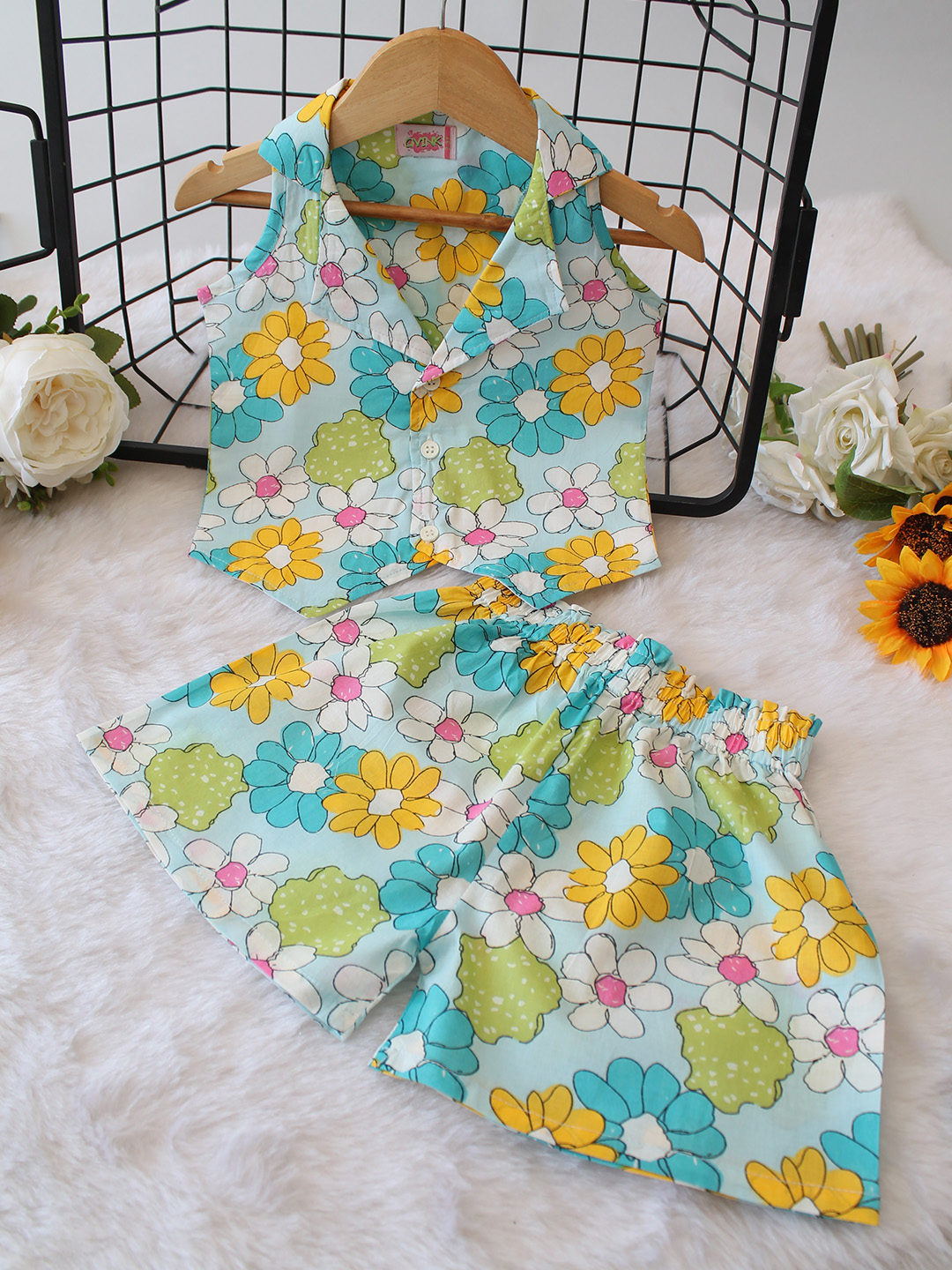 Cotton Multi Floral Printed Co ord Set