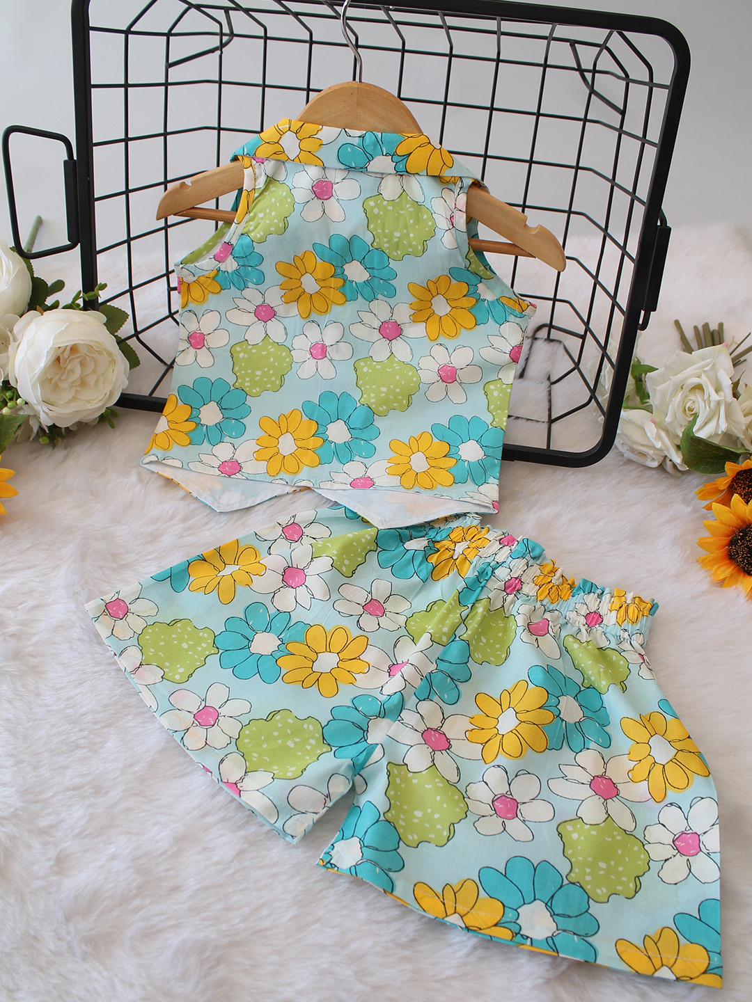 Cotton Multi Floral Printed Co ord Set