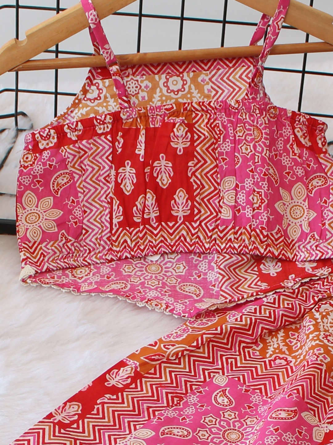 Cotton Abstract Printed Summer Co ord Set
