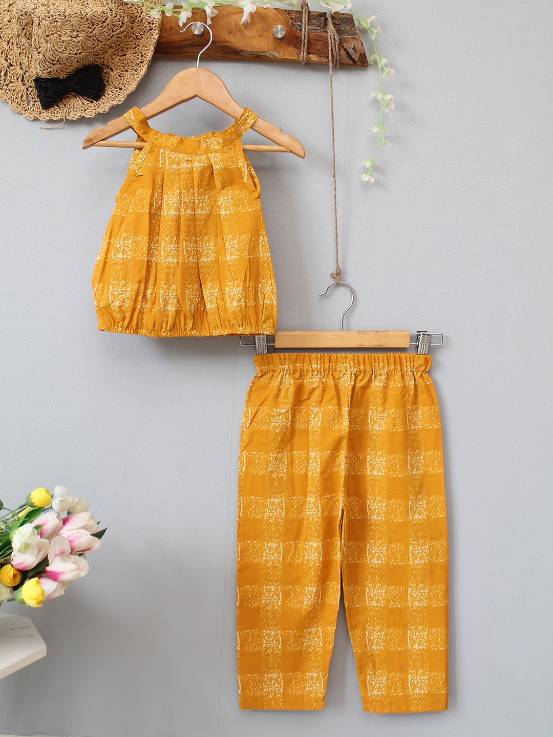 Cotton Checked Printed Summer Co ord Set