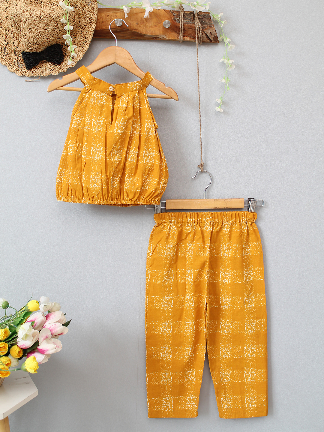 Cotton Checked Printed Summer Co ord Set