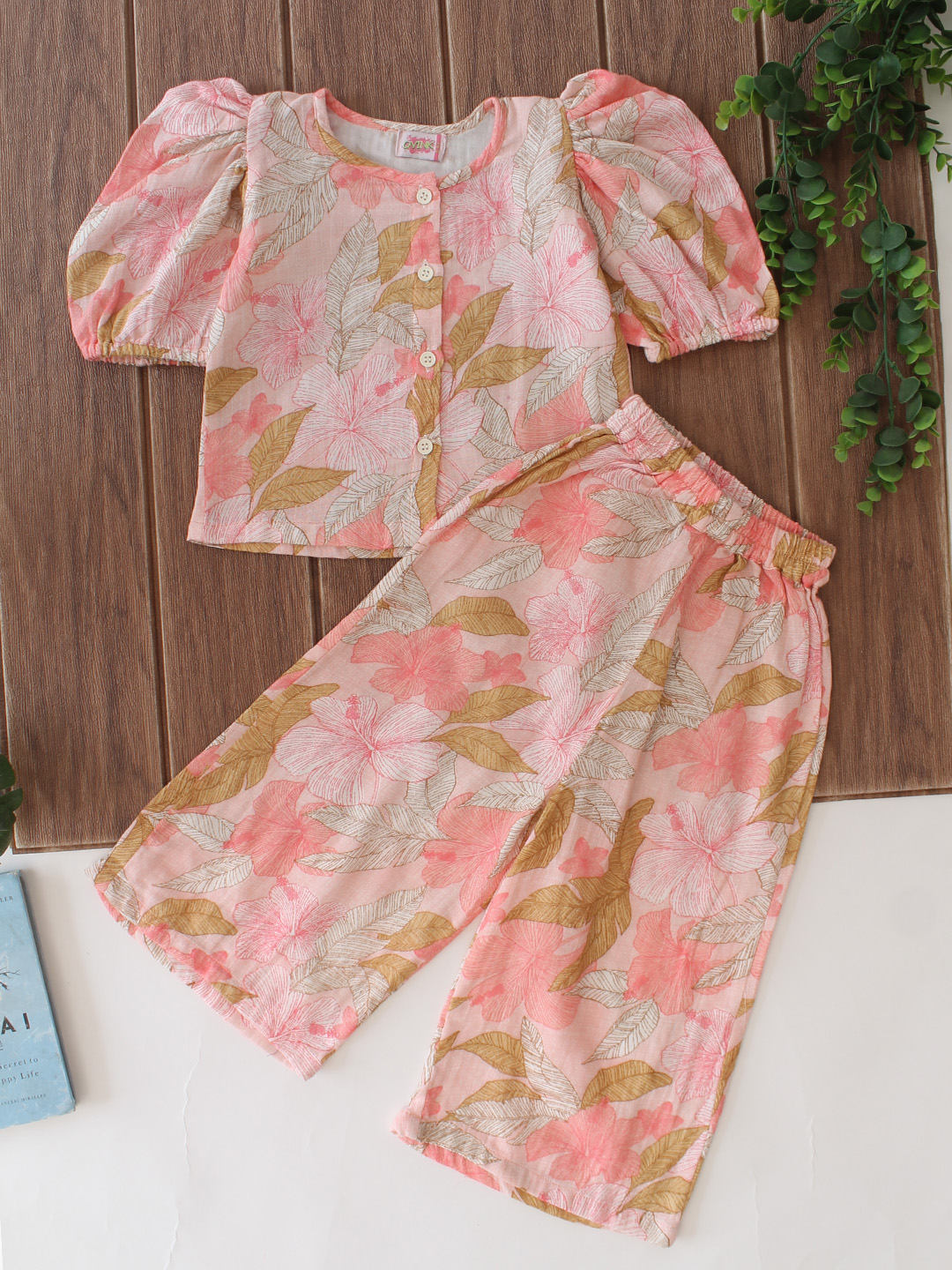 2-Piece Cotton Printed Co-Ord Set - Multicolor