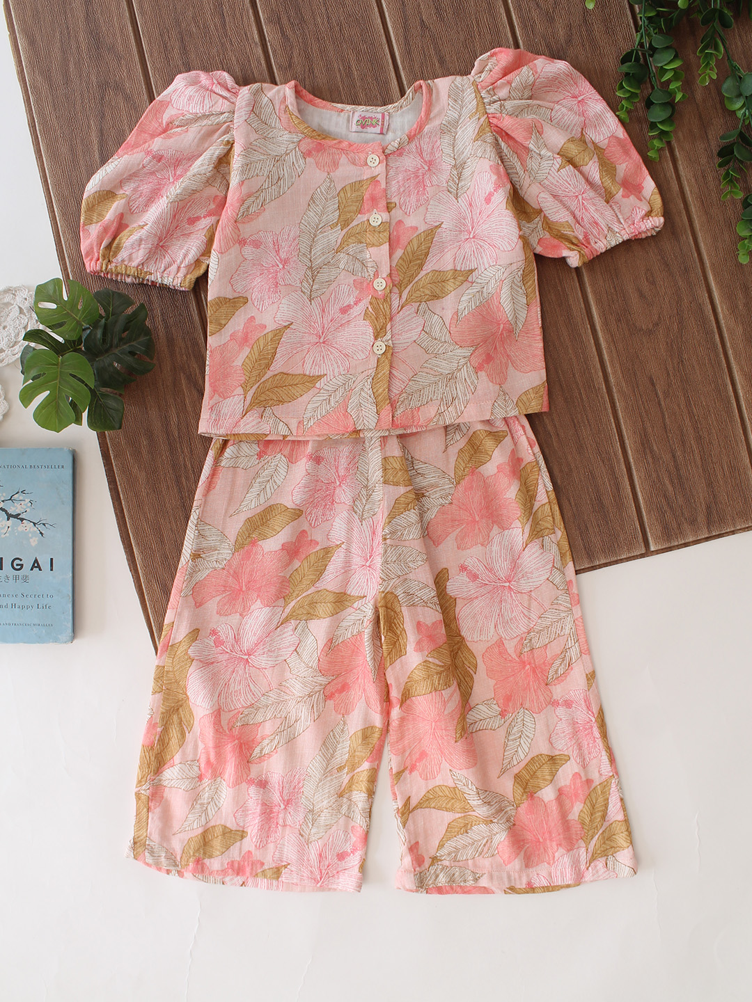2-Piece Cotton Printed Co-Ord Set - Multicolor