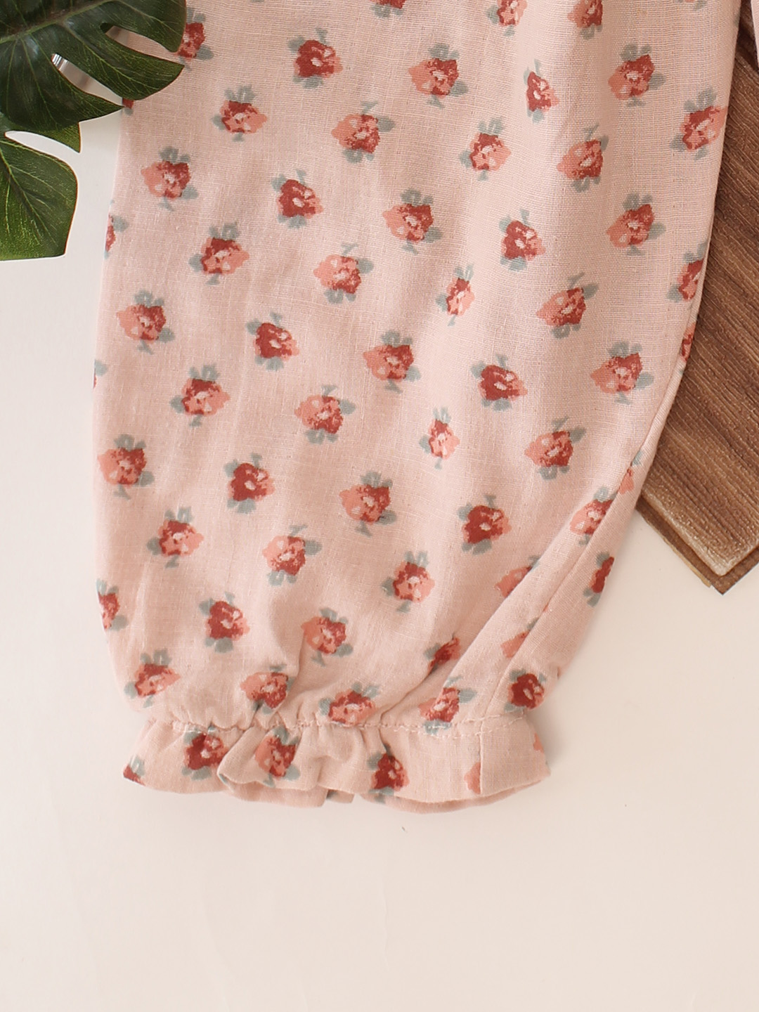 Floral Printed Coord Set - Beige