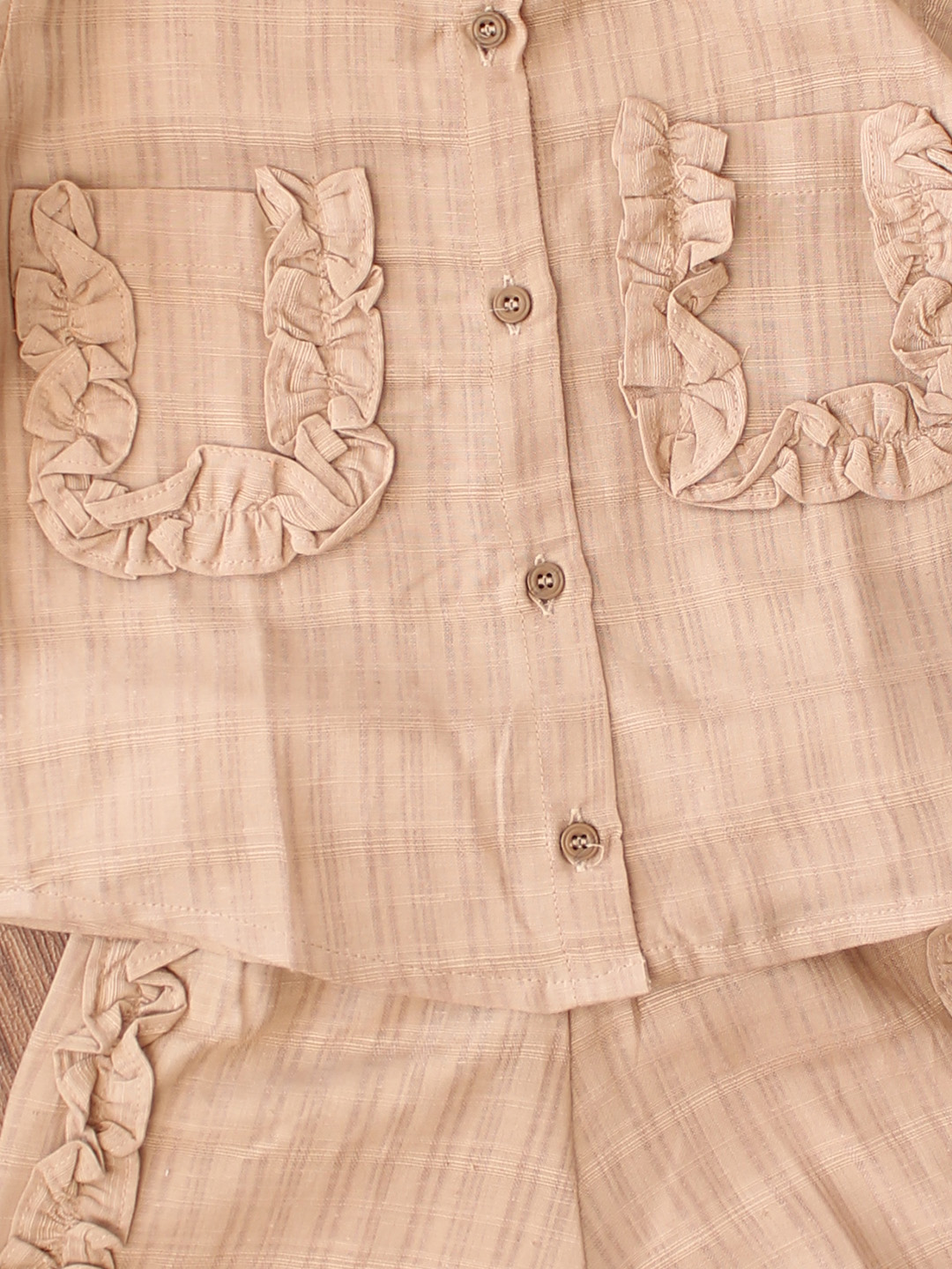 Pocket Detailed Coord Set - Beige