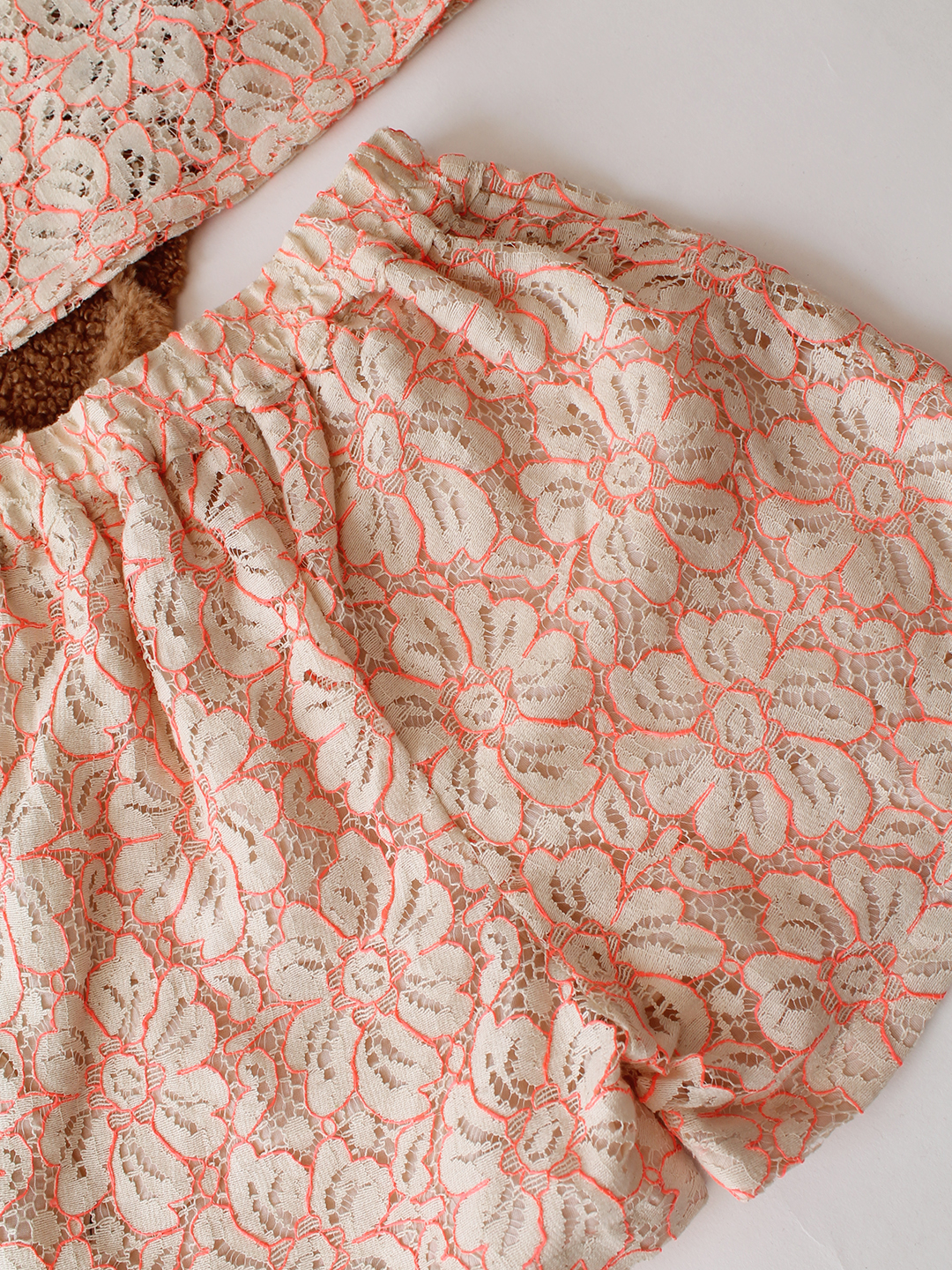 Qvink Sleeveless Coordinating Top & Shorts Set - Peach