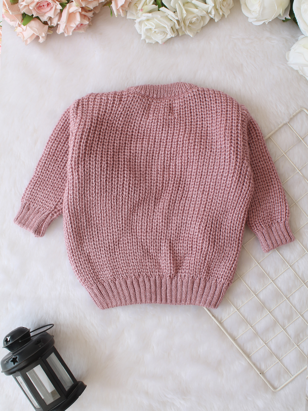 Qvink Knitted Full Sleeves Octopus Applique Detailed Sweater - Purple