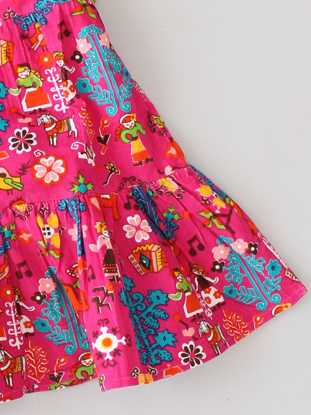 Qvink Sleeveless Abstract Motif Printed Dress - Pink