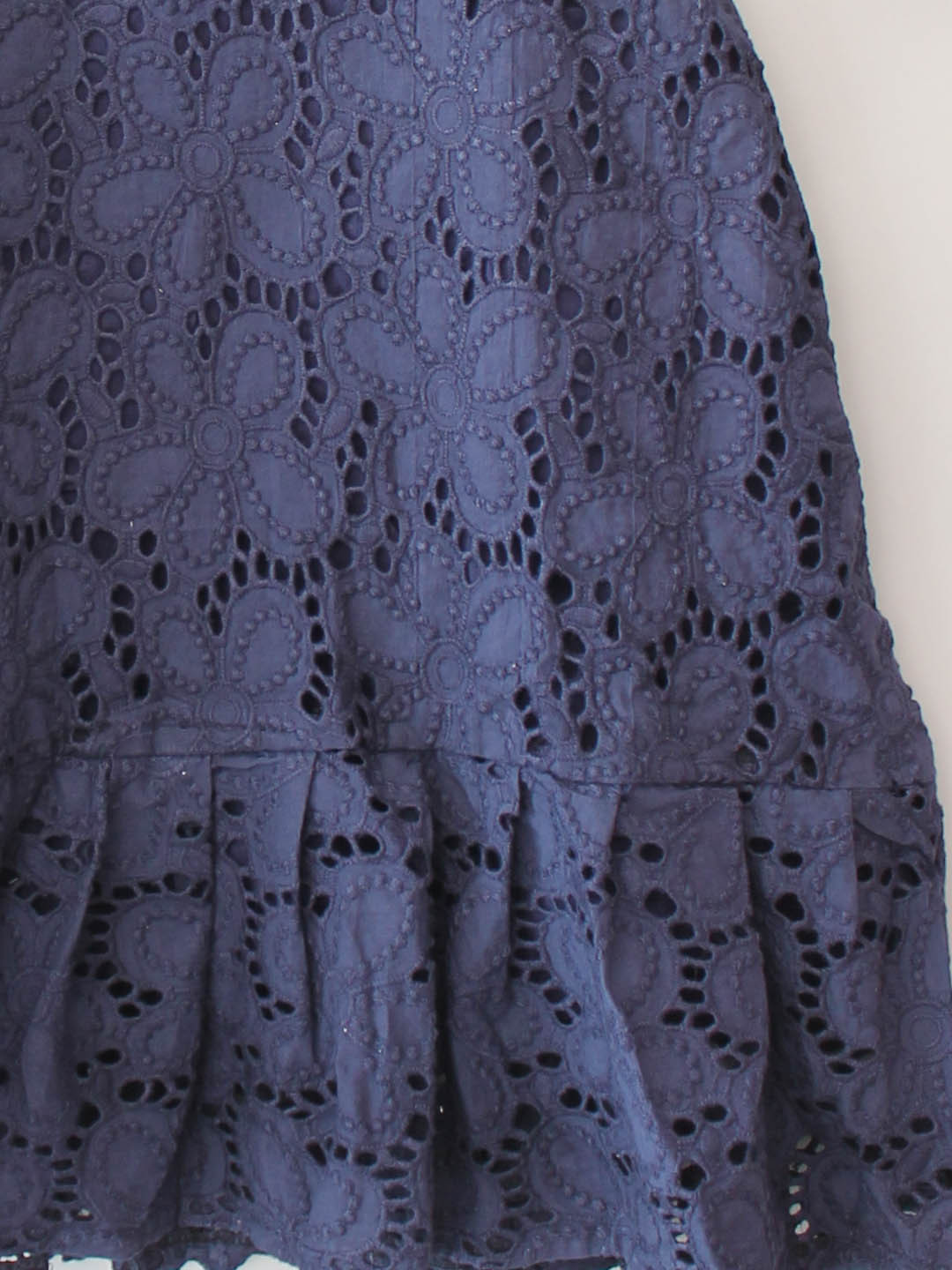 Qvink Sleeveless Back Button Closure Dress - Navy Blue