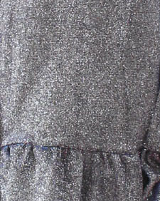 Qvink Sleeveless Shimmery One Piece Dress Party Wear - Black