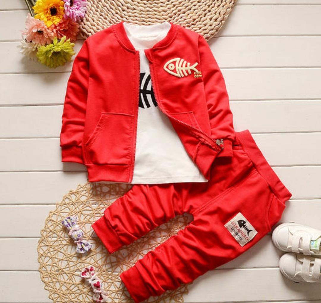 Red 3 Pc Set