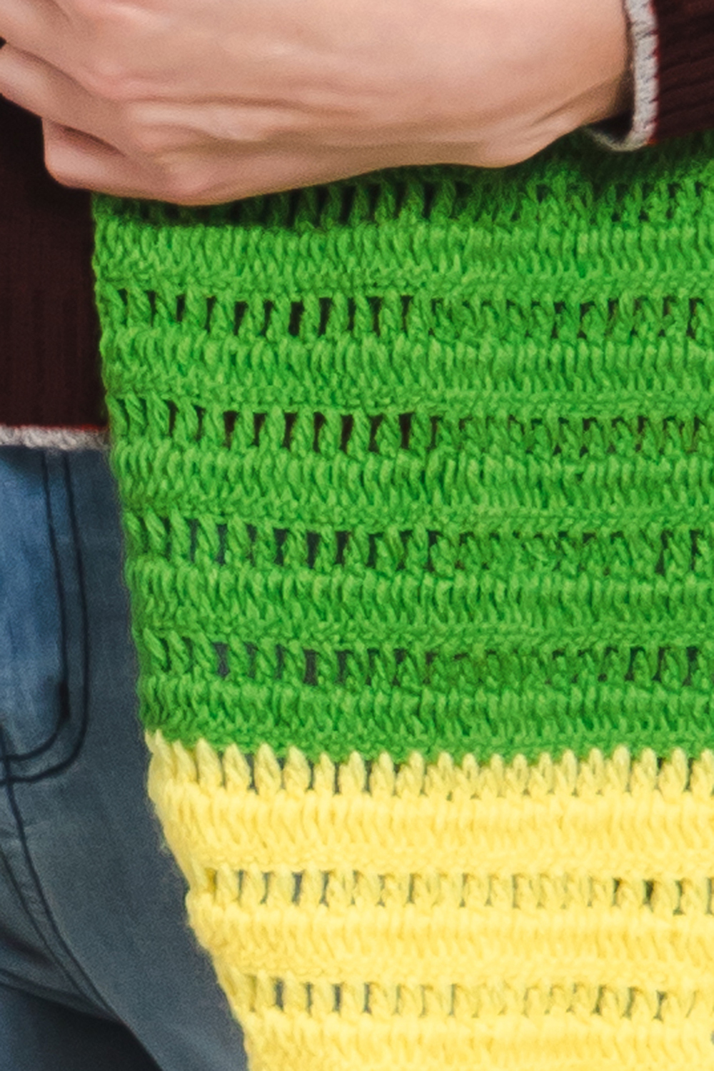 Self Design Crochet Muffler Scarf for Women - Multi