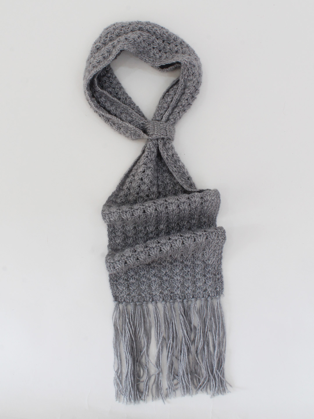 Self Design Crochet Muffler Scarf for Women - Multi