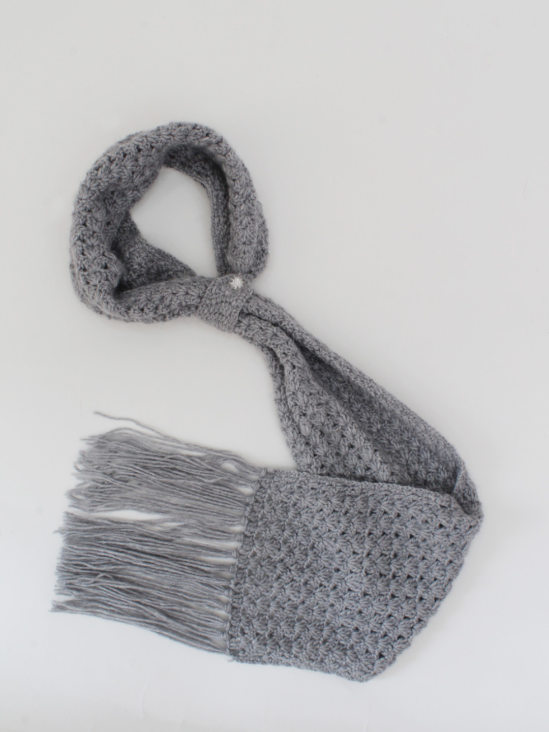 Self Design Crochet Muffler Scarf for Women - Multi