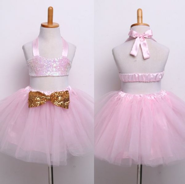 Image of Sequin Halterneck Top with Skirt