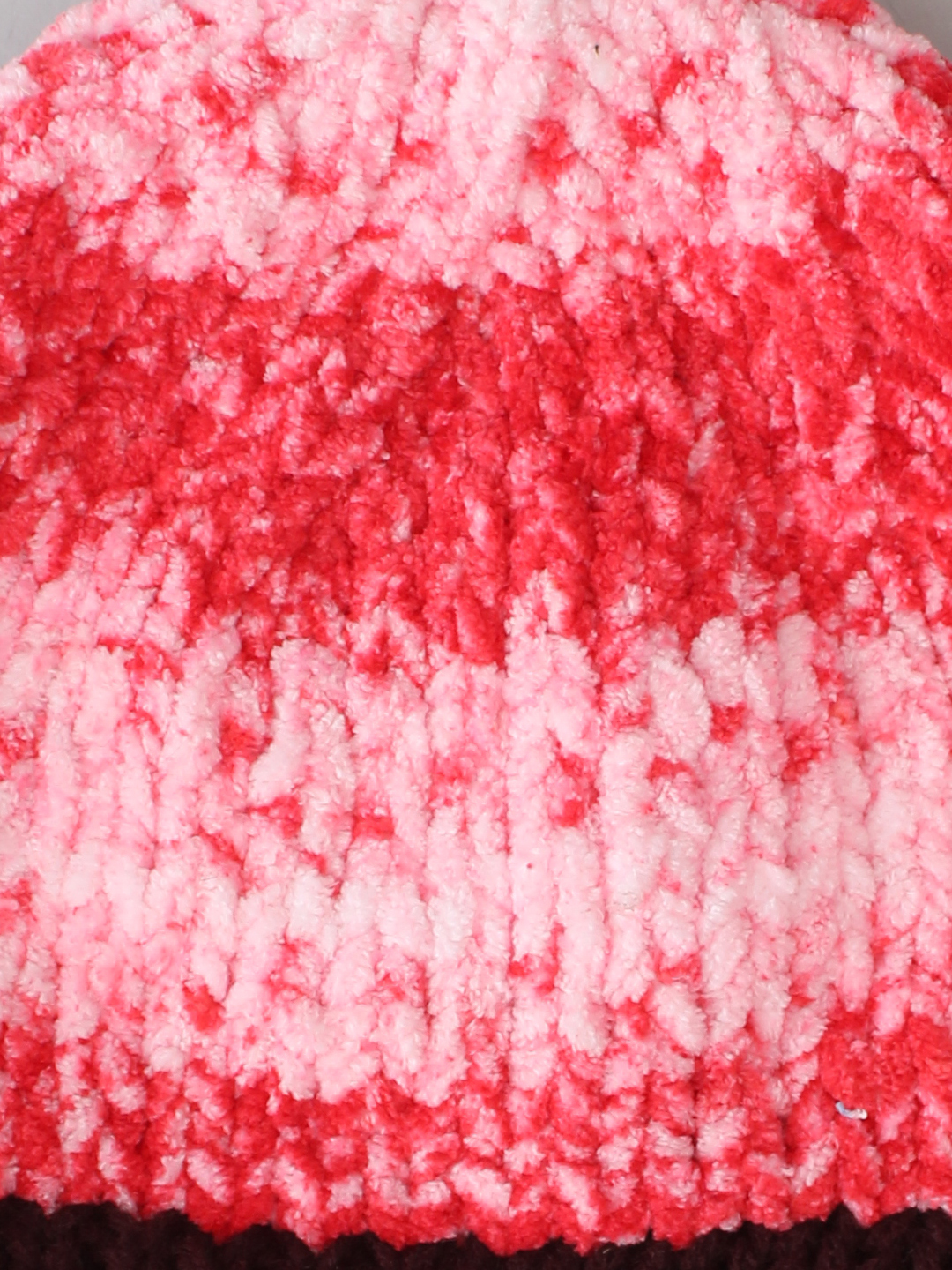 Soft Beanie Muffin Hat for Infants - Red