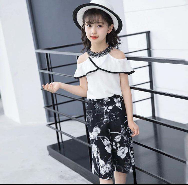 Stylish Embroidered Pants Set