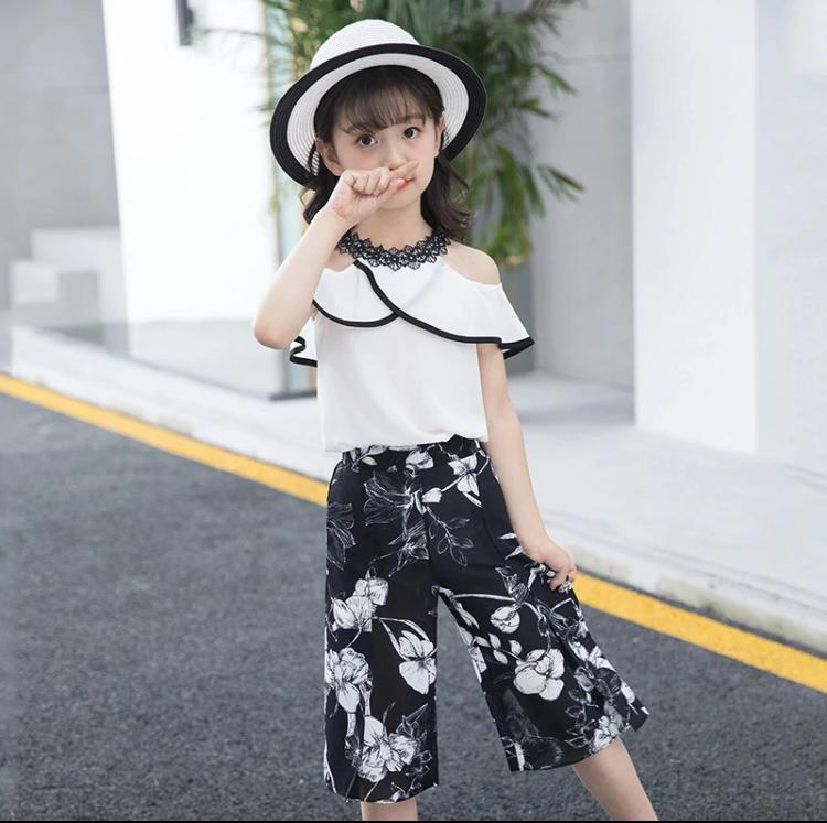 Stylish Embroidered Pants Set