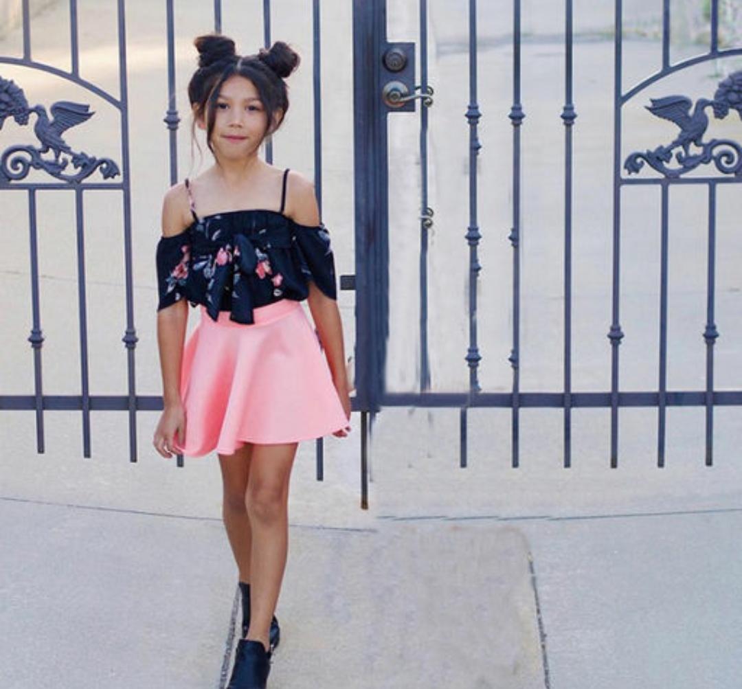 Stylish Top and Skirt Set