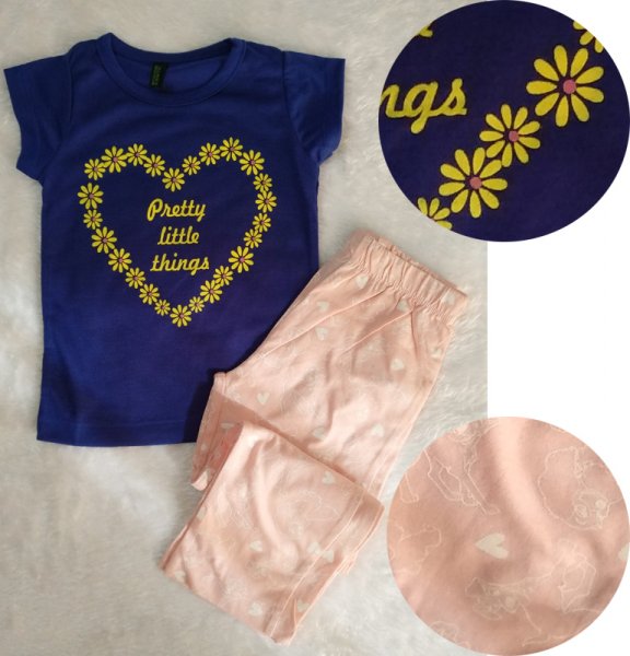 Image of Summer Casual Set with Blue Colour