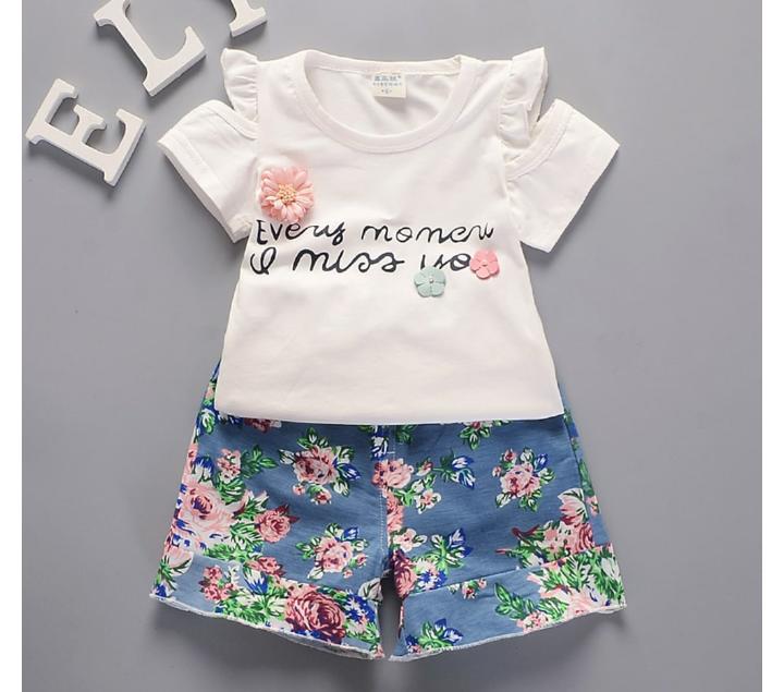 Summer Floral Shorts Set