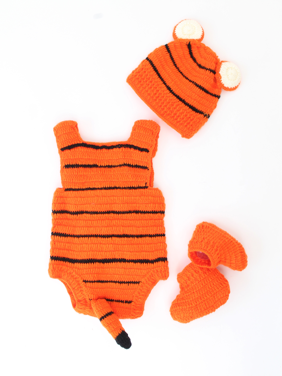 Tiger Design Infant Photoprop - Orange Animal Photo Props