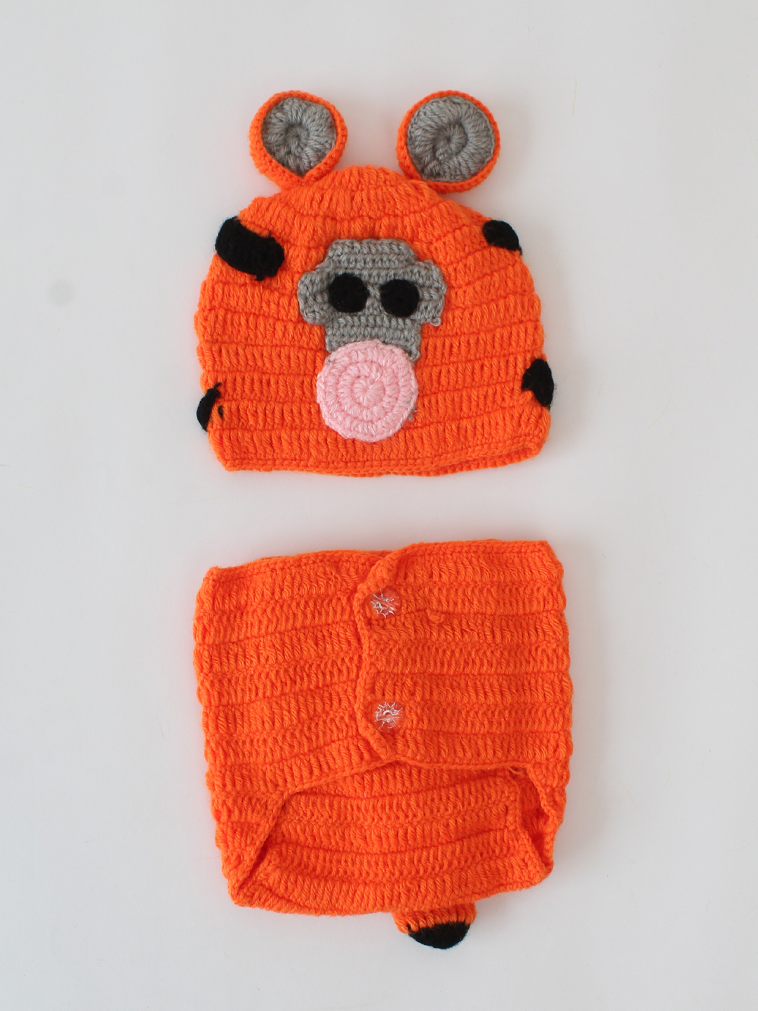 Tiger Photoprop - Orange Newborn Pic Props