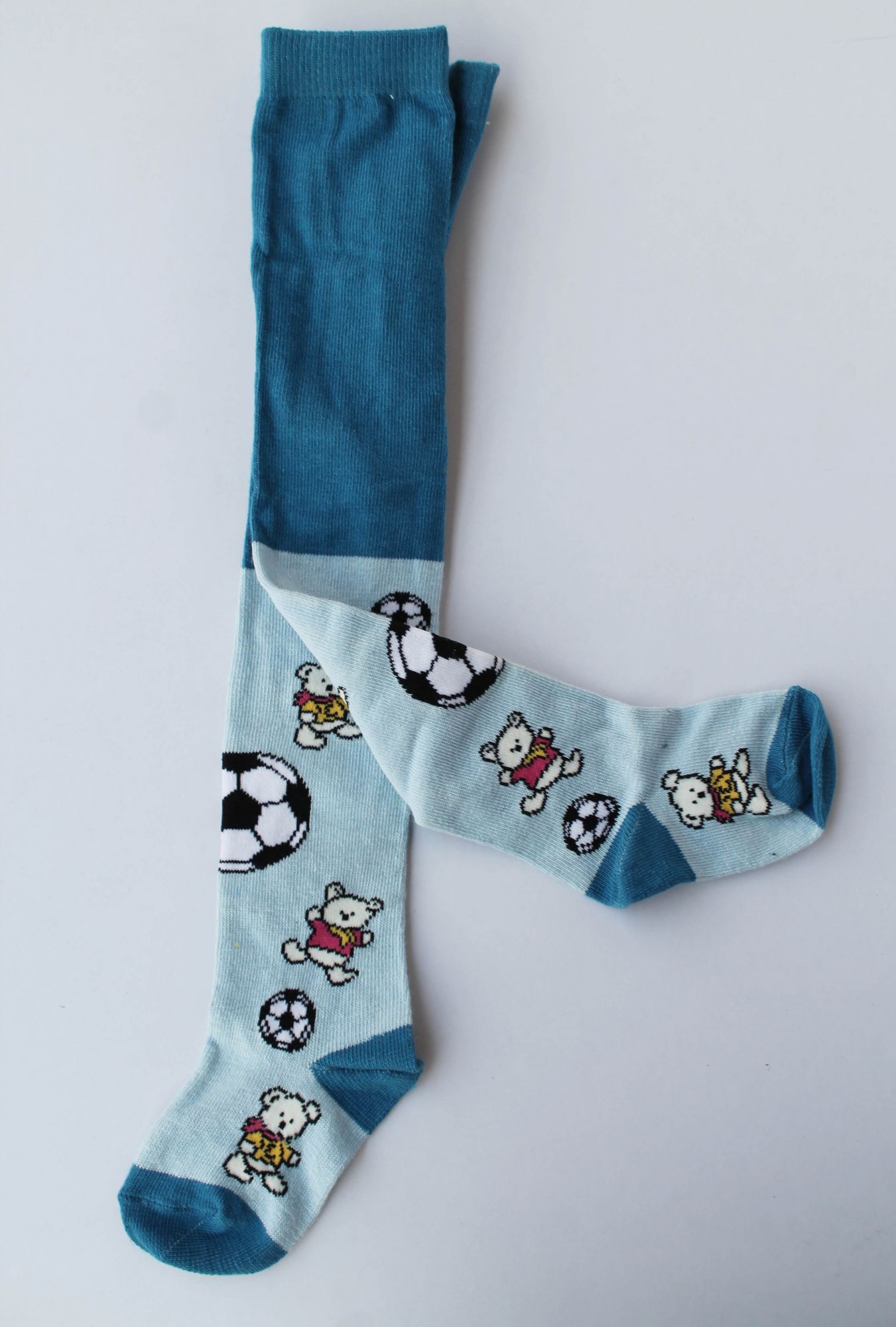 Printed Woolen Pantyhose stockings for Baby Girls-Blue