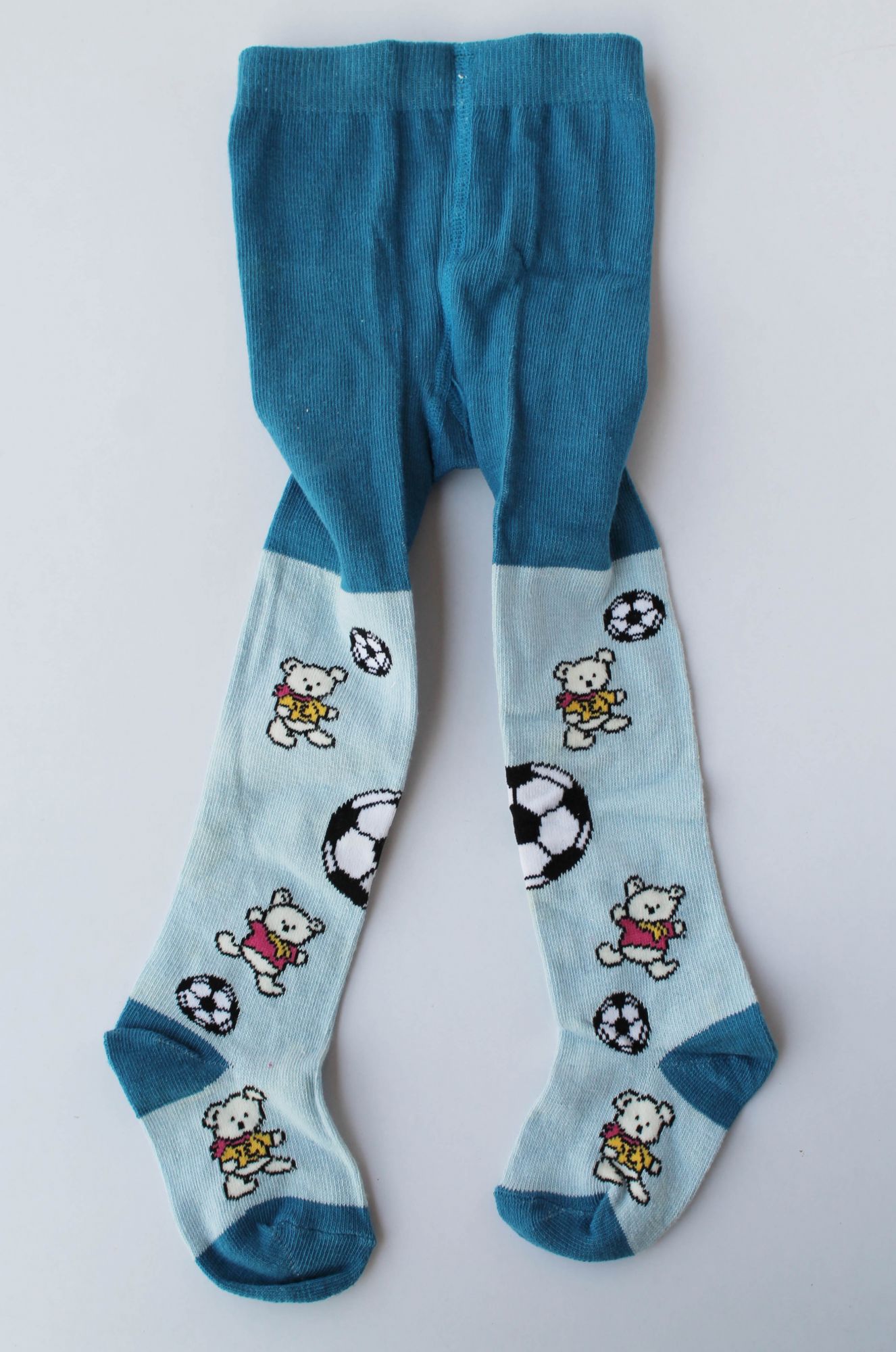 Printed Woolen Pantyhose stockings for Baby Girls-Blue