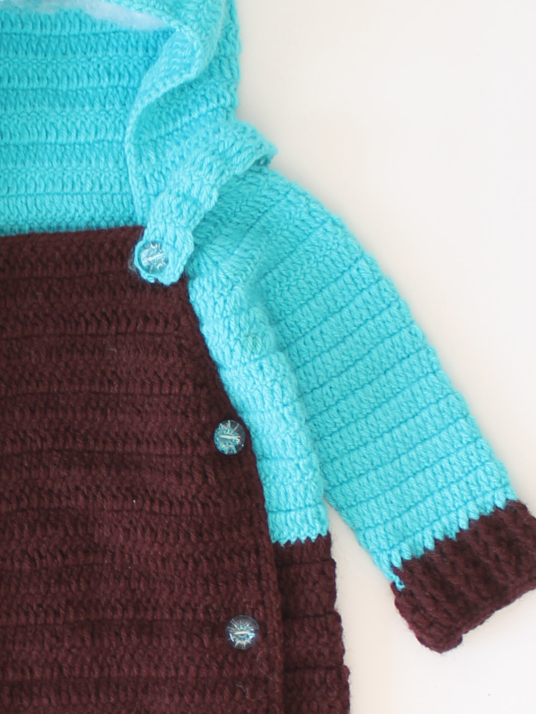 Trendy Front Open Jumpsuit for Infants with Hood & Boots - Blue