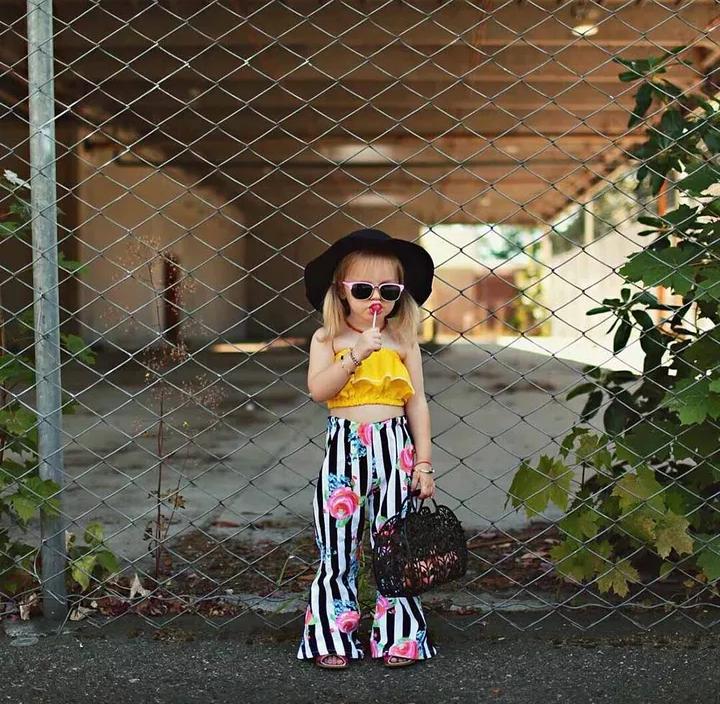 Tube Top With Floral Pant