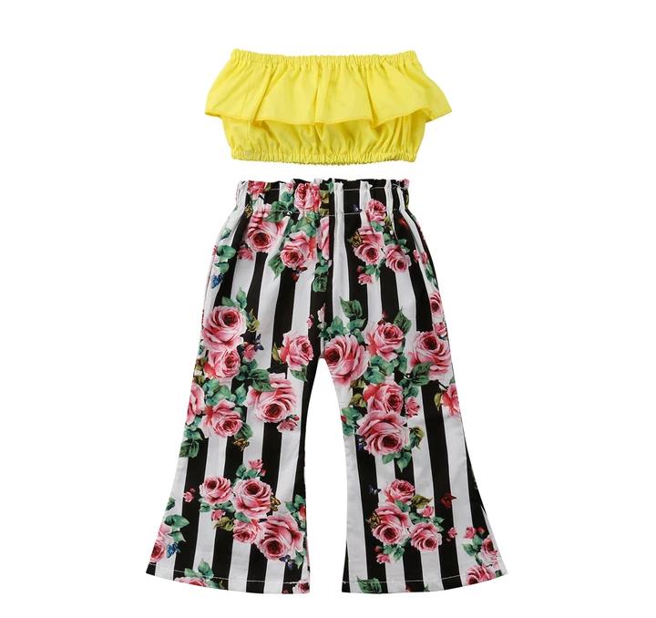 Tube Top With Floral Pant