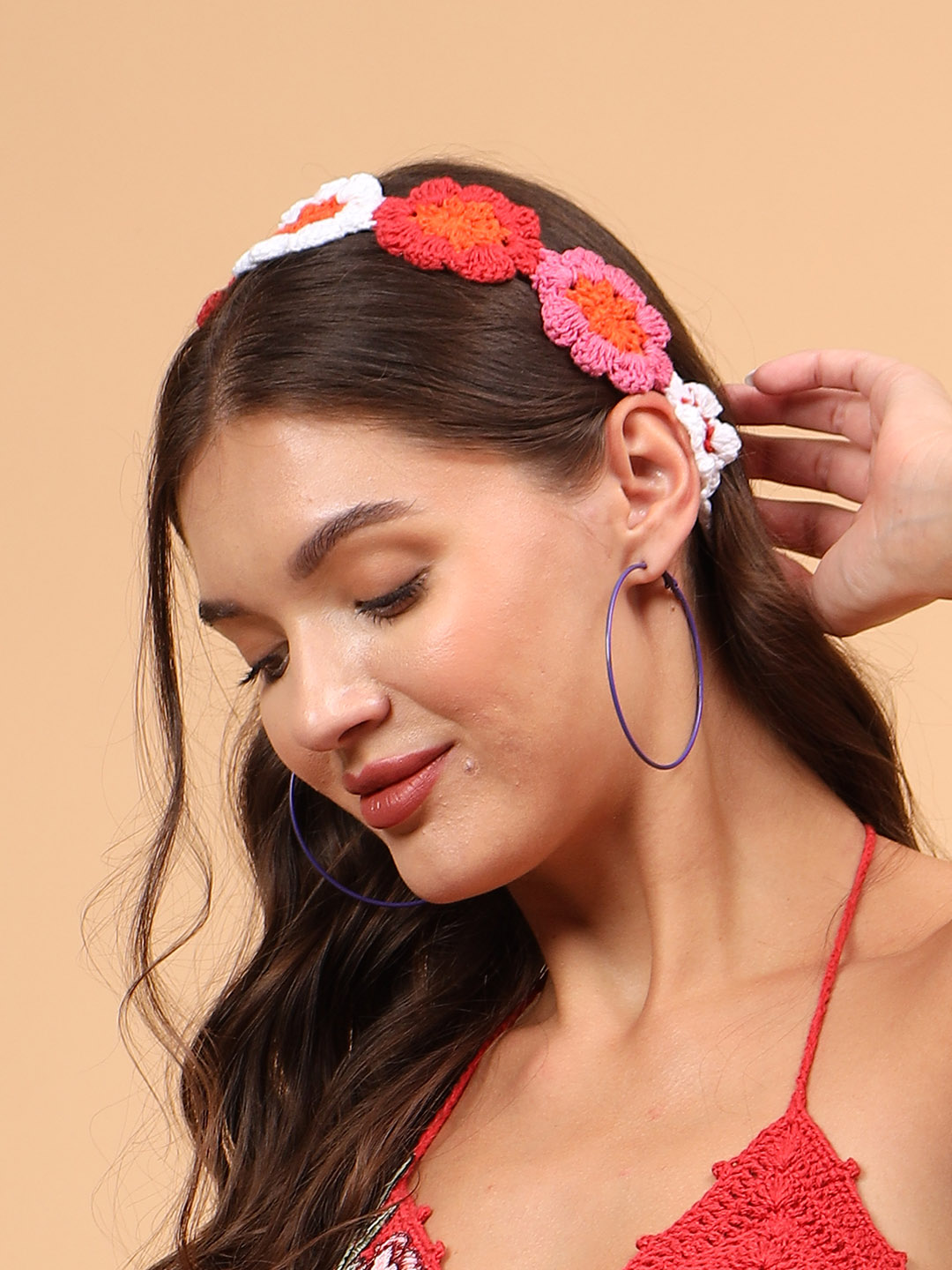 Women Crochet Floral Headband (Set of 3)