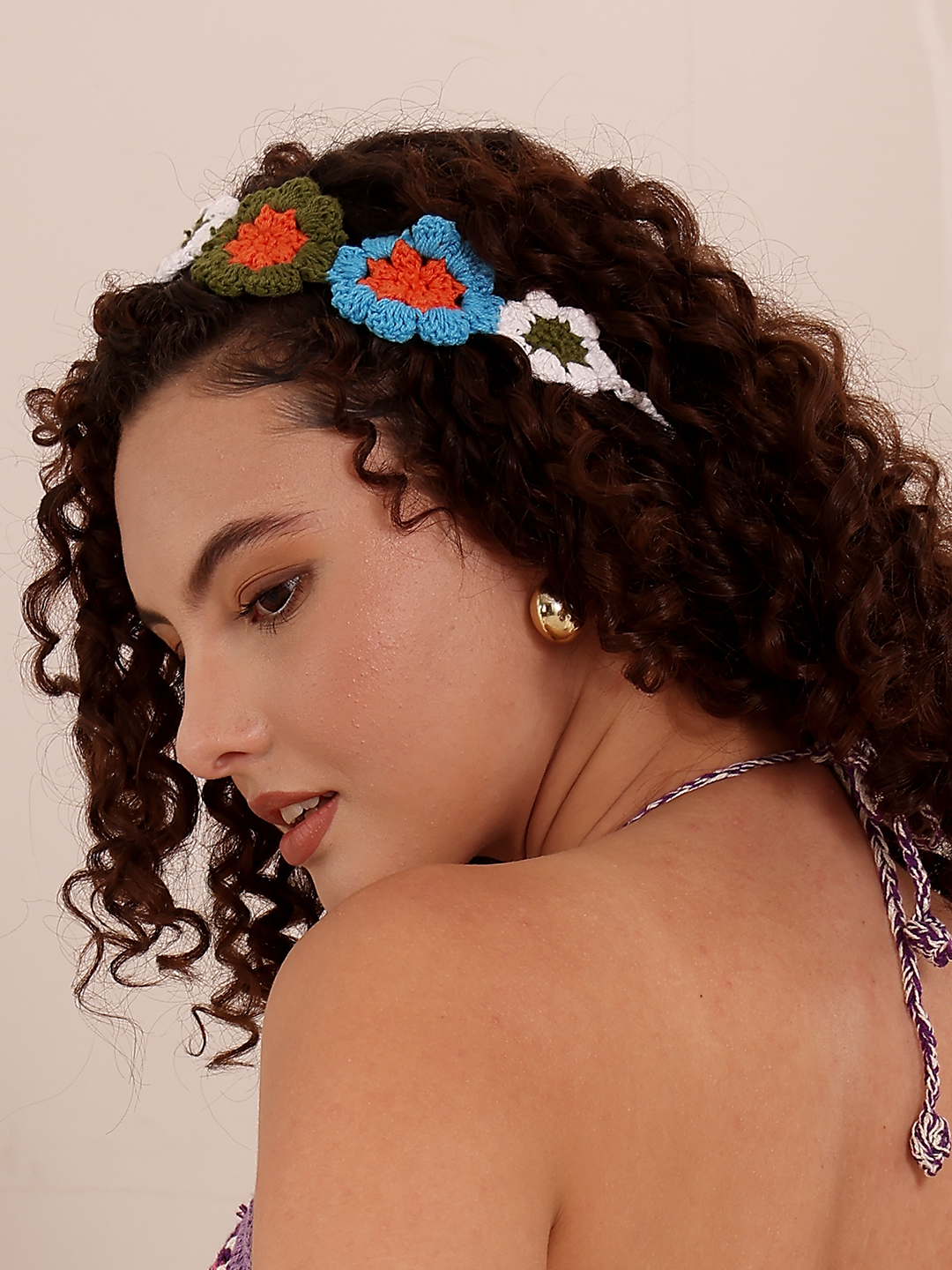 Women Crochet Floral Headband (Set of 3)