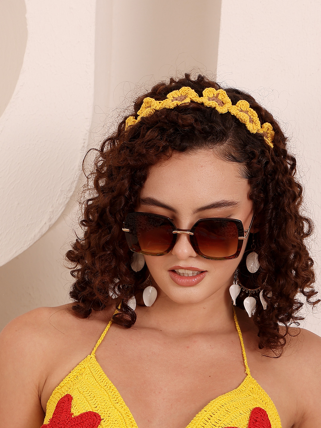 Women Crochet Floral Headband (Set of 3)