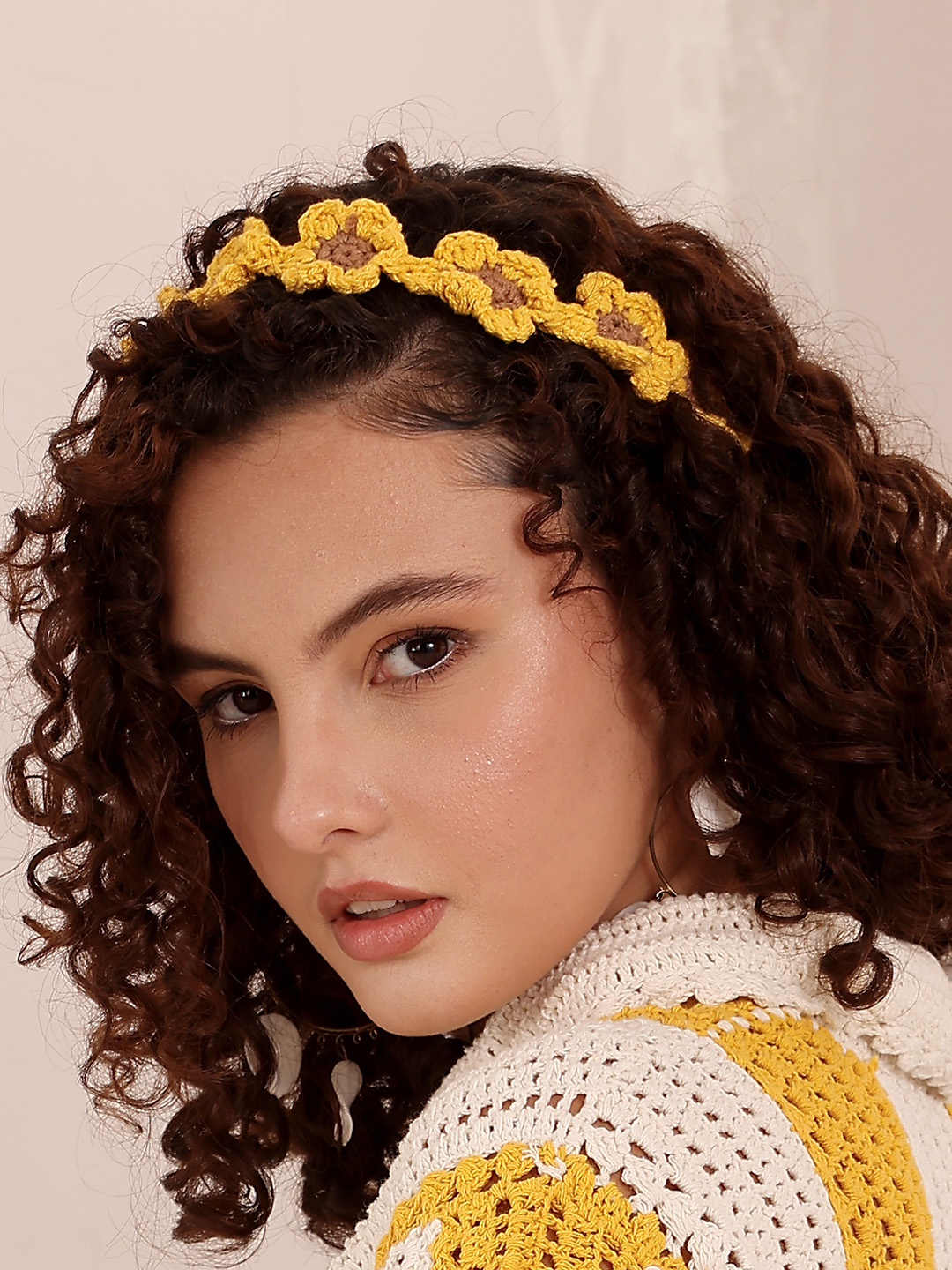 Women Crochet Floral Headband (Set of 3)