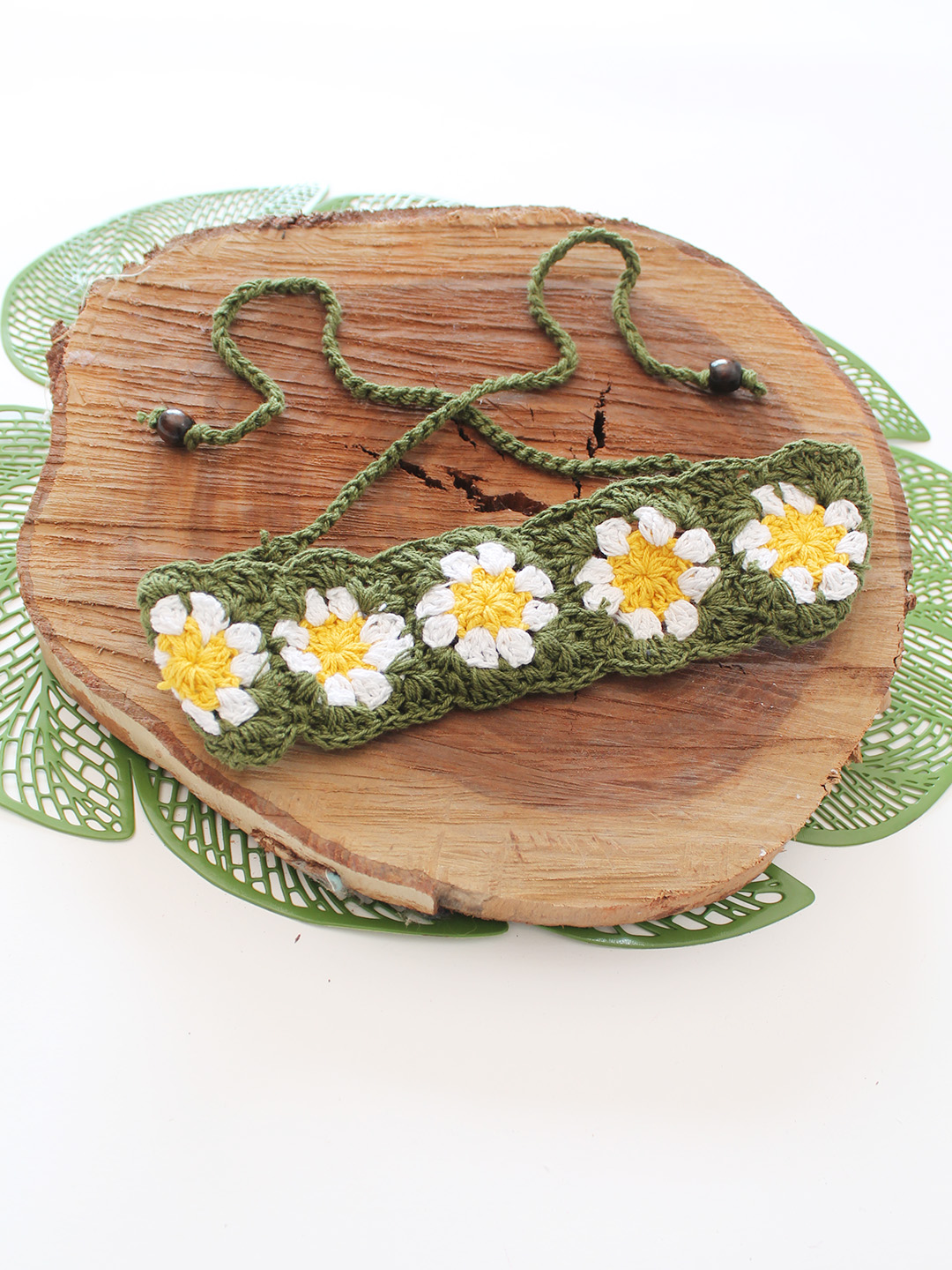 Women Crochet Floral Headband