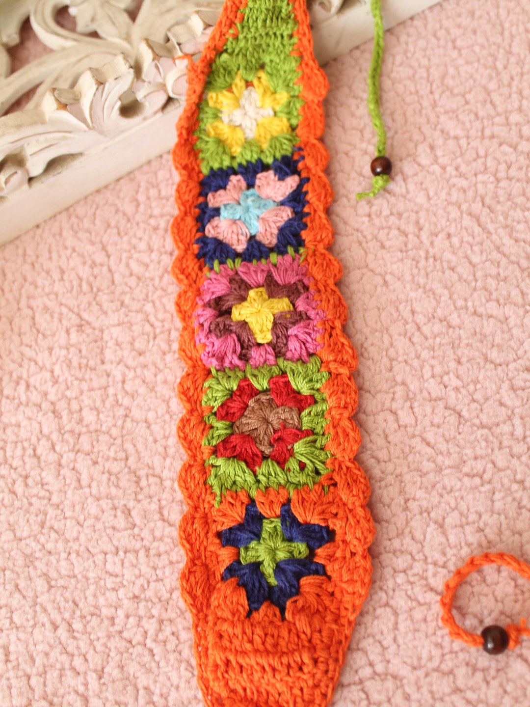 Velvery Granny Square Crochet Headband (Set of 2) - Multicolor